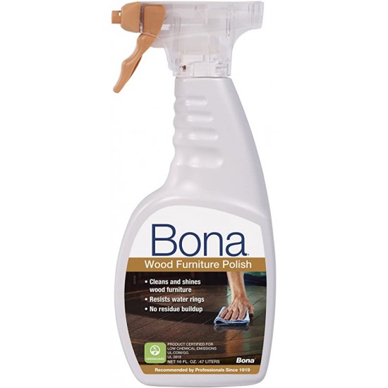 Bona WP650052001 16 Ounce Wood Polish Clean & Shine Your Furniture, 16 oz.