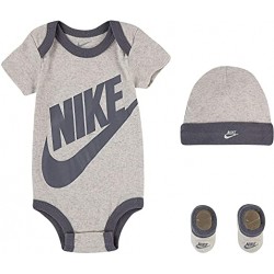 Nike Baby's Bodysuit, Hat and Booties 3 Piece Set-6-12 Months