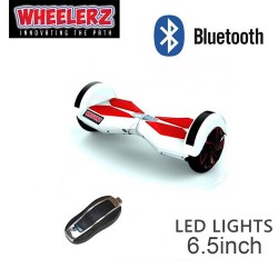 Weelerz 6.5 Wheel Electric Hoverboard with Bluetooth Speaker & Remote Control Rechargeable Battery LED Light & Carry bag 