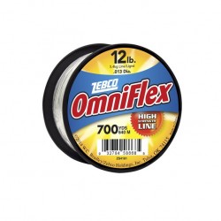 Zebco Omniflex Monofilament High strength clear fishing Line, 12-Pound  Tested